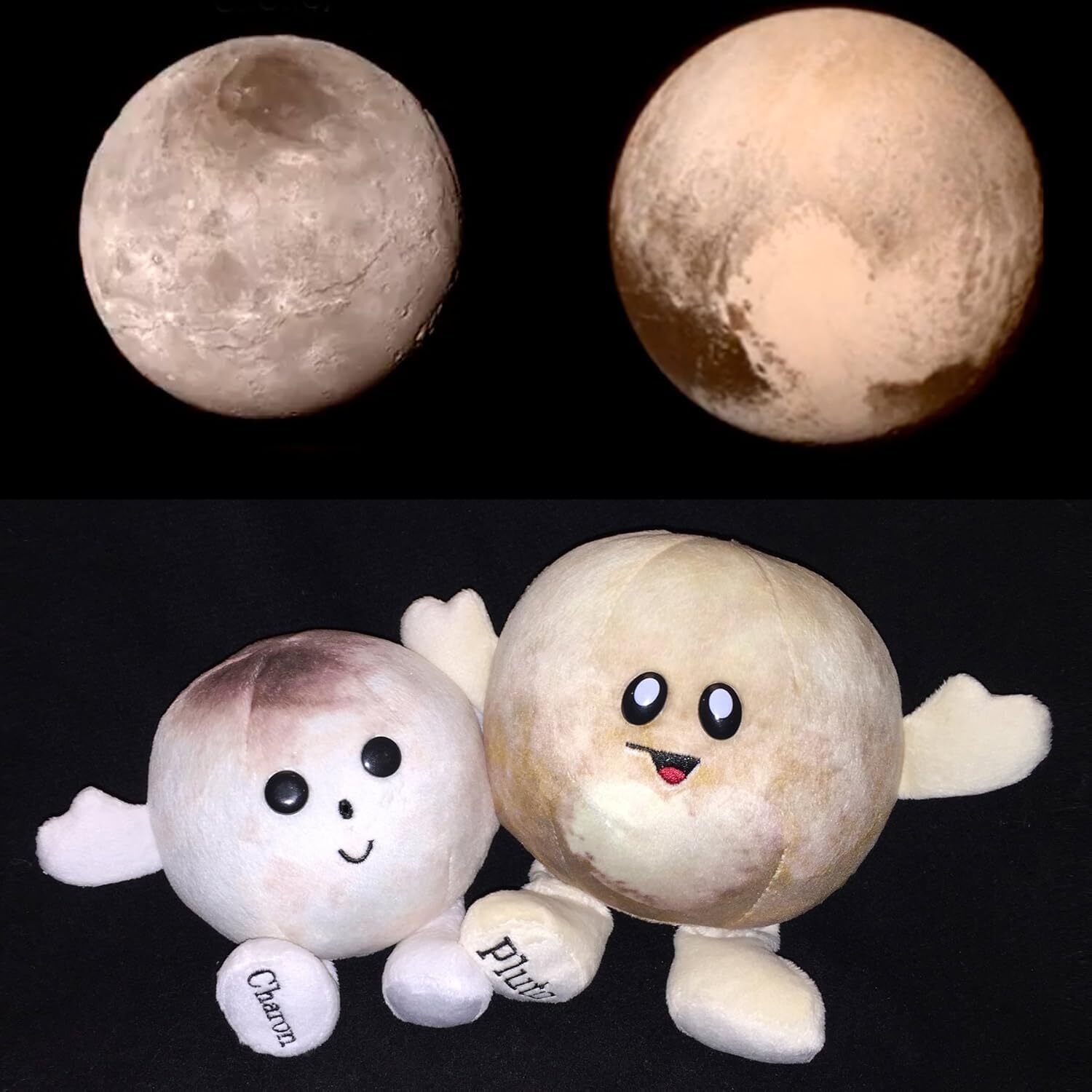 Magnetické spojenie hračiek Pluto a Cháron